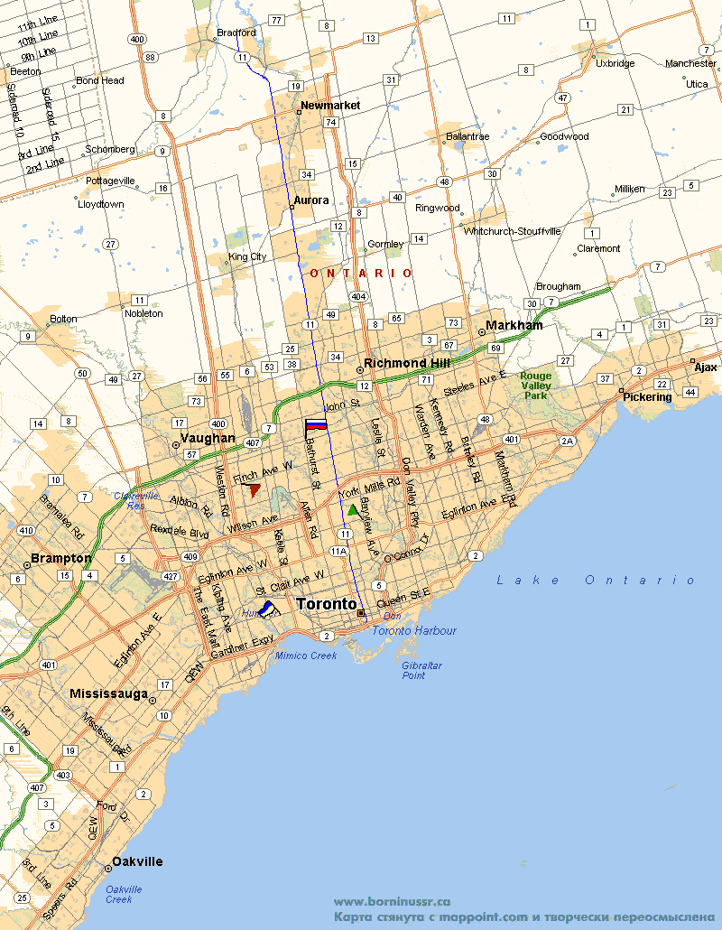 Toronto map Toronto map